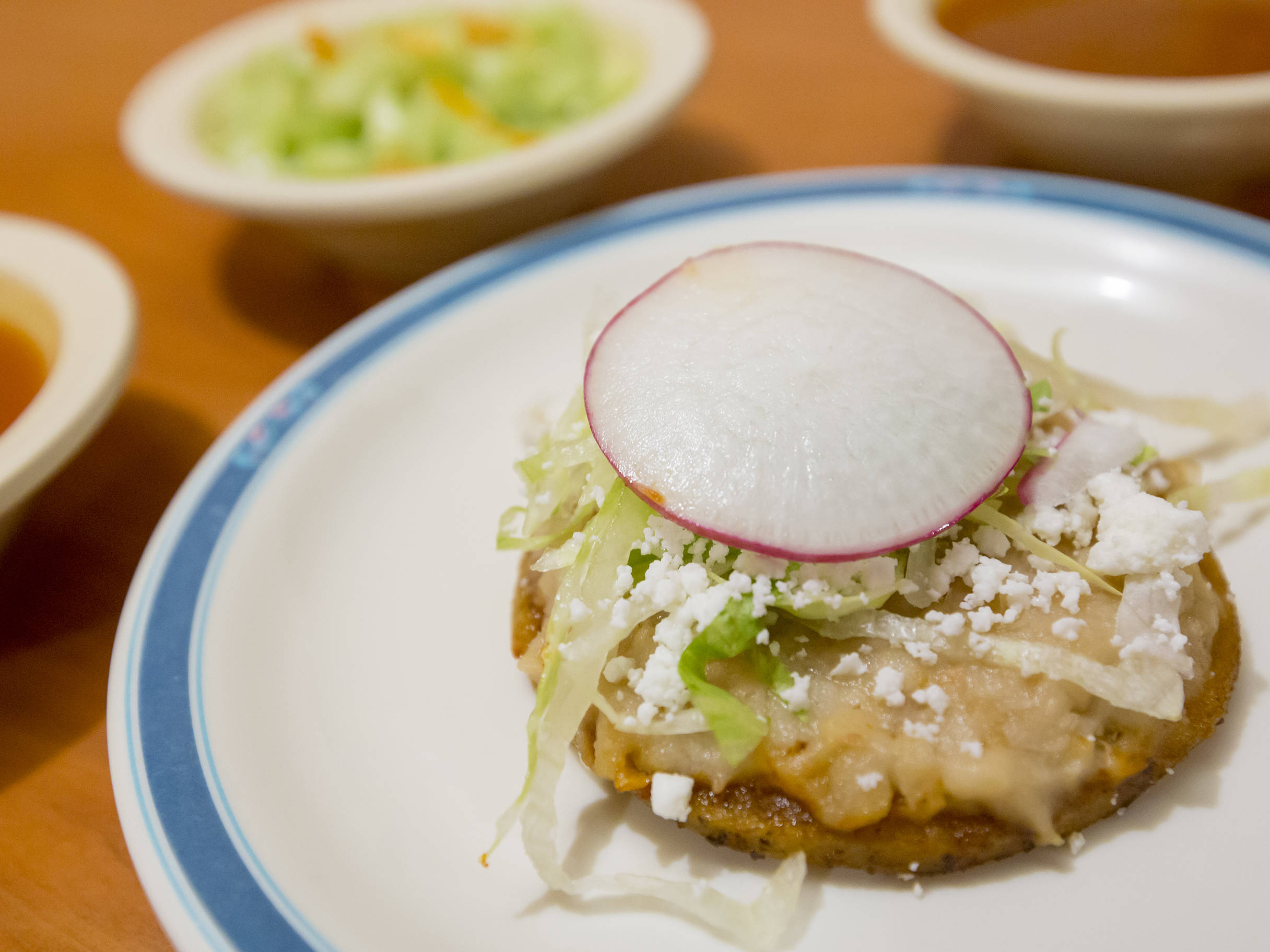 Sope de frijol.