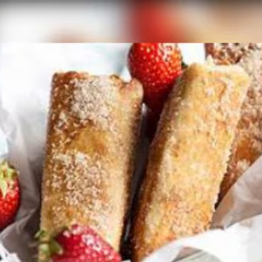 Uma sobremesa deliciosa......tortilla Mexicana recheada com um sabor doce a sua escolha, empanada, fritinha e bem sequinhaa......muy bueno !!