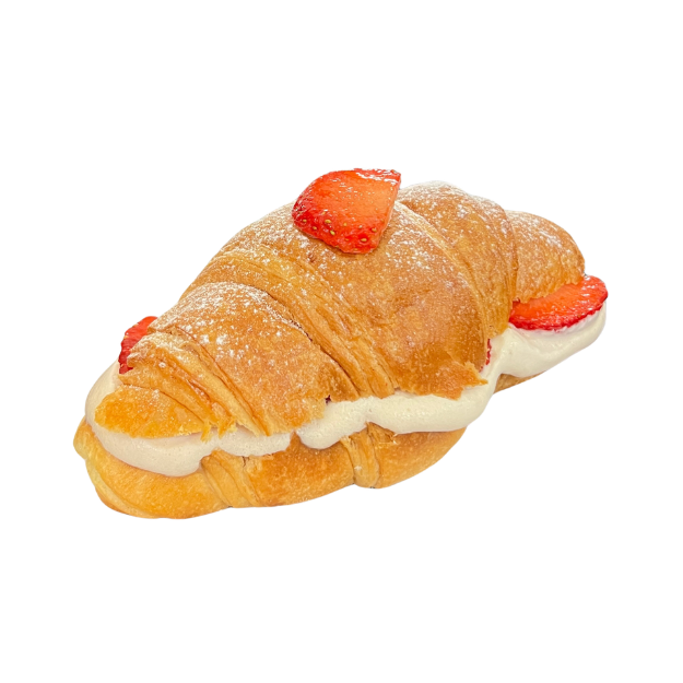 Croissant Chai con Fresas
