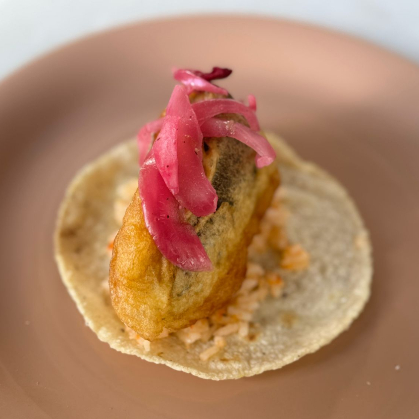 Taco De Chile Relleno De Queso