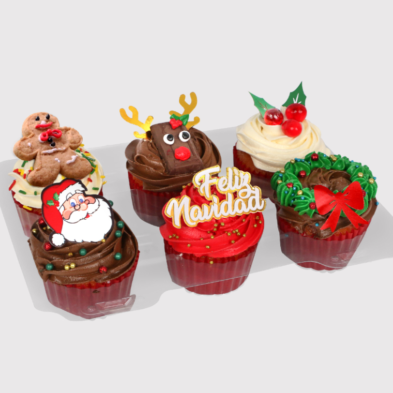 Caja 6 bollitos navideños