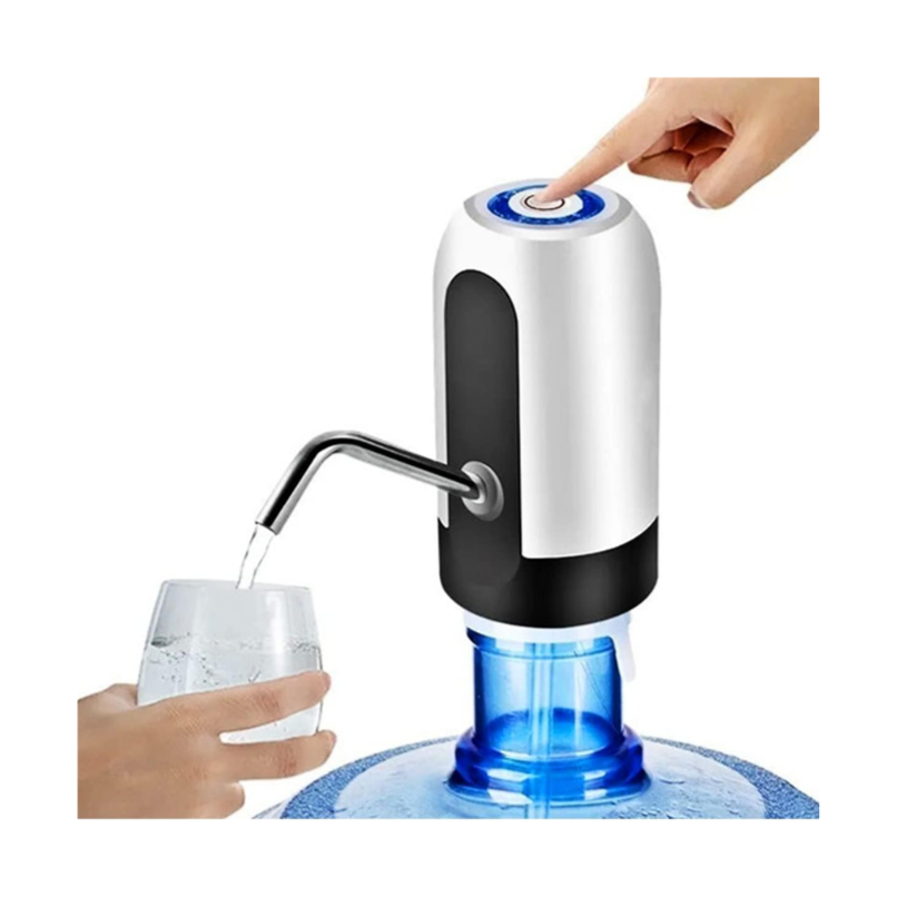 A Bomba Elétrica para Galão de Água traz praticidade e higiene para o seu Dia a Dia. Compatível com galões, ela permite retirar a água com apenas um toque, sem esforço e sem desperdício. Possui bateria recarregável via Usb, que garante autonomia e facilidade no uso em qualquer ambiente, como casa, escritório, consultório ou academia.  Fácil de instalar e usar, o equipamento conta com mangueira atóxica, motor silencioso e design moderno e compacto, ideal para quem busca conforto e funcionalidade no consumo de água potável.  bomba elétrica galão de água, bomba automática para galão, dispenser de água elétrico, bomba recarregável Usb, bomba de água portátil, bomba elétrica prática e higiênica.