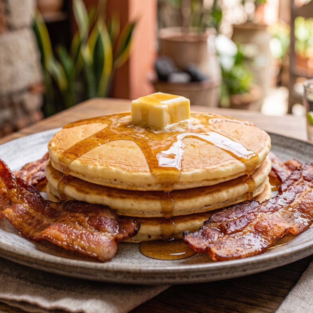 Hot Cakes con Tocino
