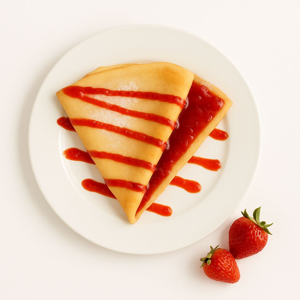 Crepa de Lechera y Fresas naturales