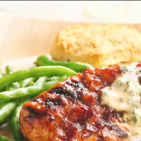 Pechuga Asada en Salsa BBQ
