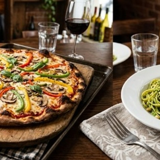 Combo Pasta Pesto Y Pizza