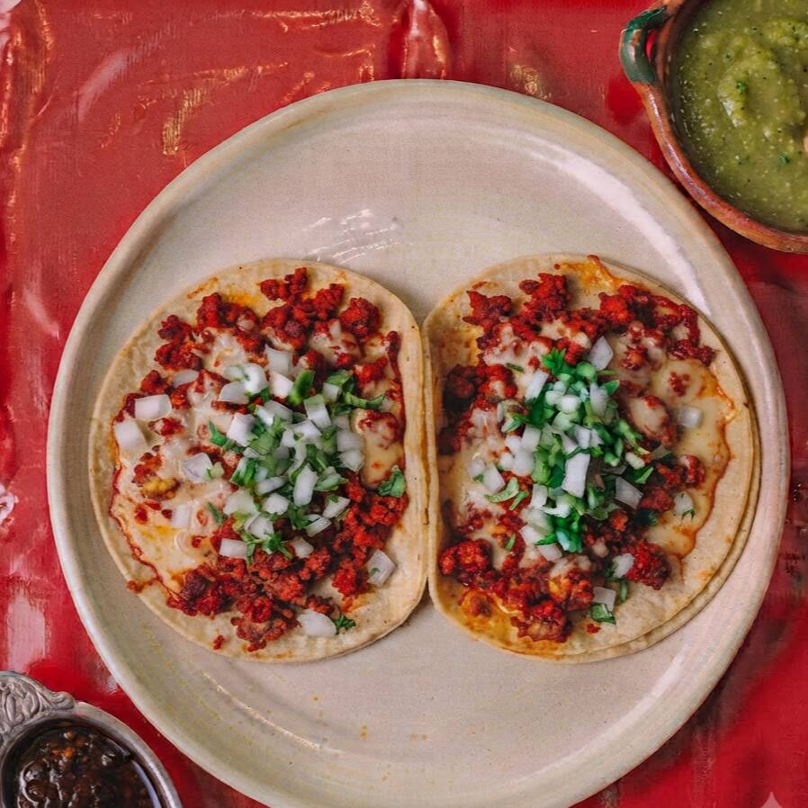 Tacos de Chorizo C/Queso