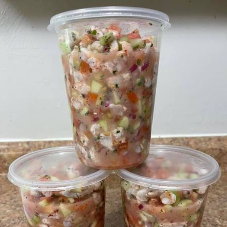 Ceviche de Camarón y Mango