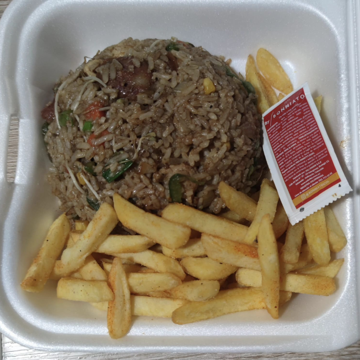 COMBO Wok ARROZ 4 Carnes PERSONAL