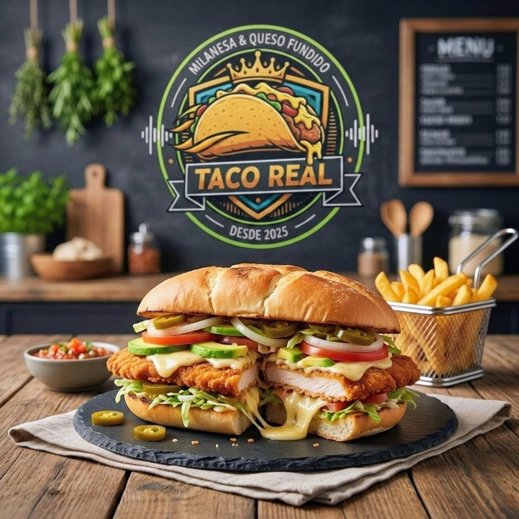 Torta de Milanesa de Pollo con Papas Fritas