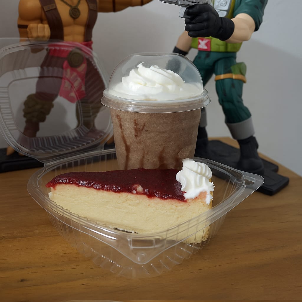 Frappé de Mazapán + Rebanada de Chessecake Frambue