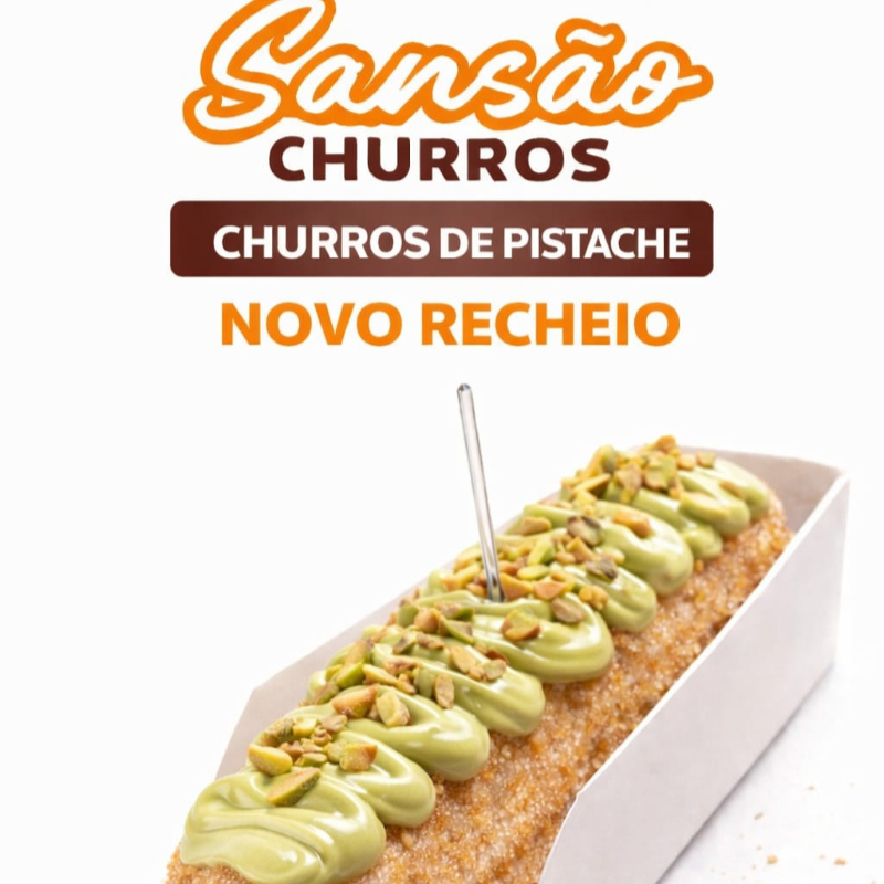 _Churros de Pistache Exótico! 🌰😋_ Sabor único e delicioso de pistache em um churros crocante e perfeito! 😍 _Importante:_ Nosso churros de pistache não acompanha granulados. Mas não se preocupe! Você pode adicionar seus granulados favoritos separadamente! 😉 _Monte seu churros como você quiser! 😊_ Faça seu pedido agora e aproveite!