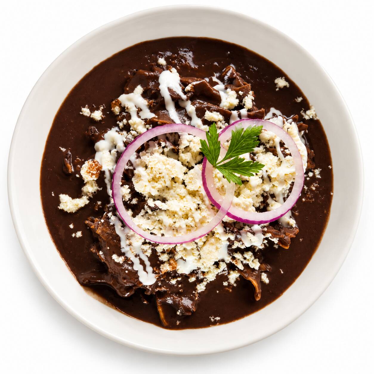 Chilaquiles Negros (pasta de Frijol)