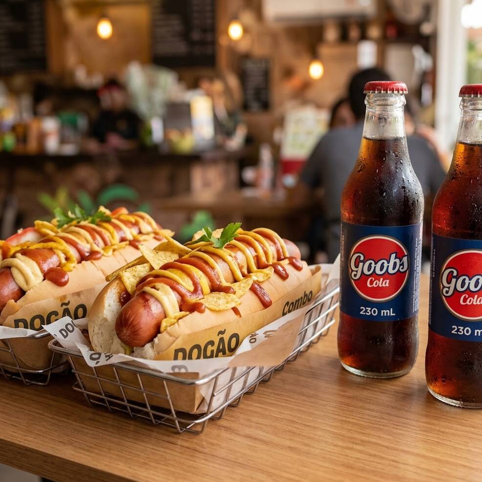🌭 2 Dogões + 2 Goobs Cola 230ml. Peça o seu! 🚀