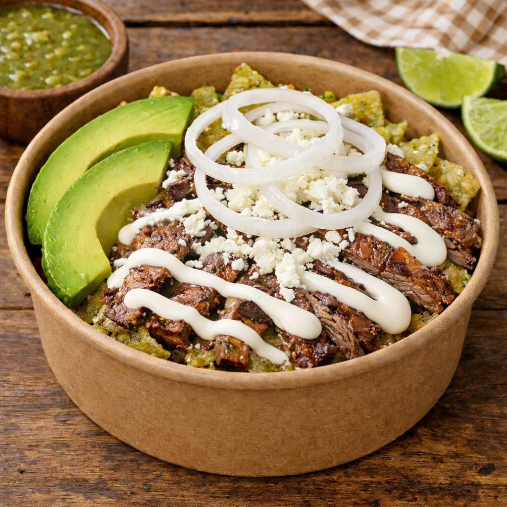 Chilaquiles de Arrachera