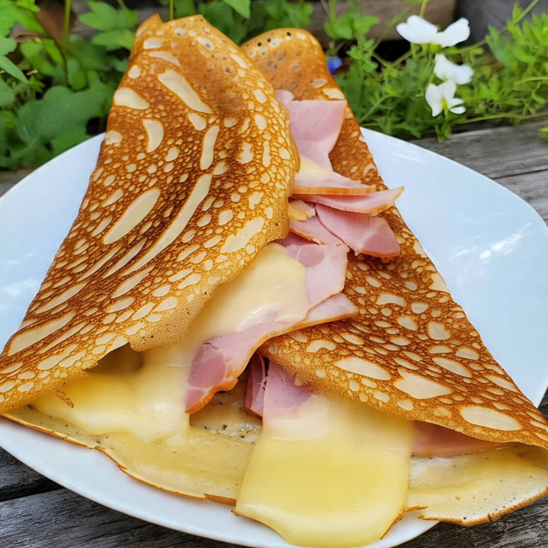 Crepa de Jamón y Queso Manchego