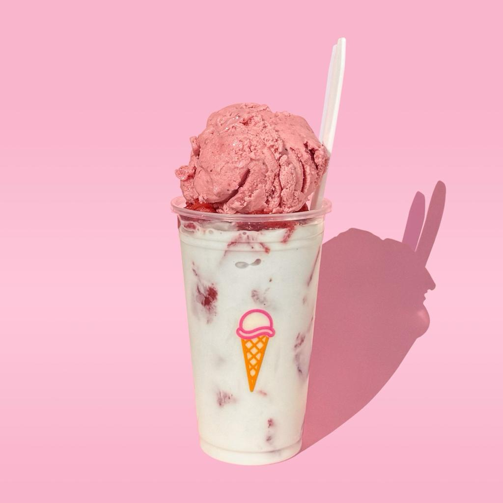 Fresas con Crema y Nieve