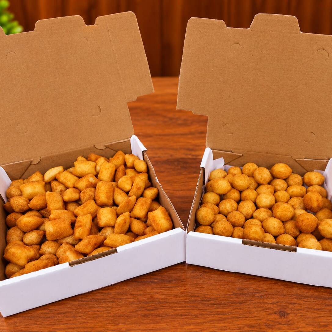 Delicie-se com 150 minis salgados de 16g , com a melhor massa feita a base de batata, muito crocante e saborosa.