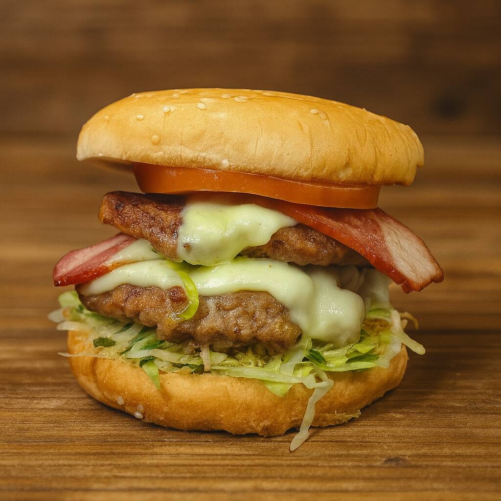 Hamburguesa Doble con Tocineta