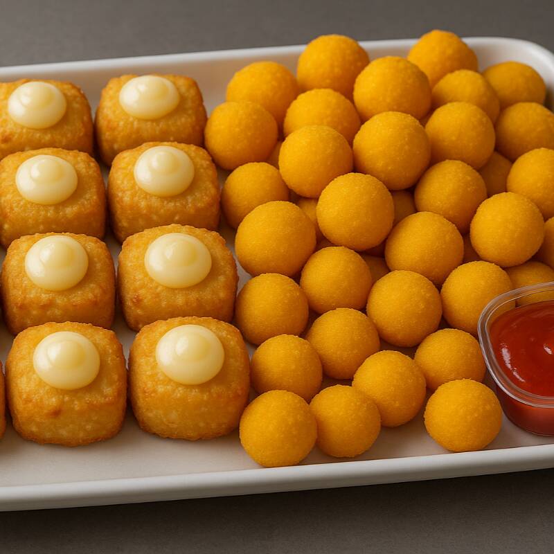 Uma combinação irresistível pra quem ama equilibrar o salgado crocante com o doce cremoso da tapioca! Perfeito pra dividir com amigo ou aproveitar sozinho