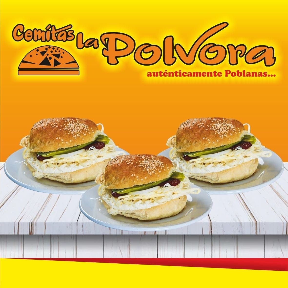 3 Cemitas de Queso Blanco