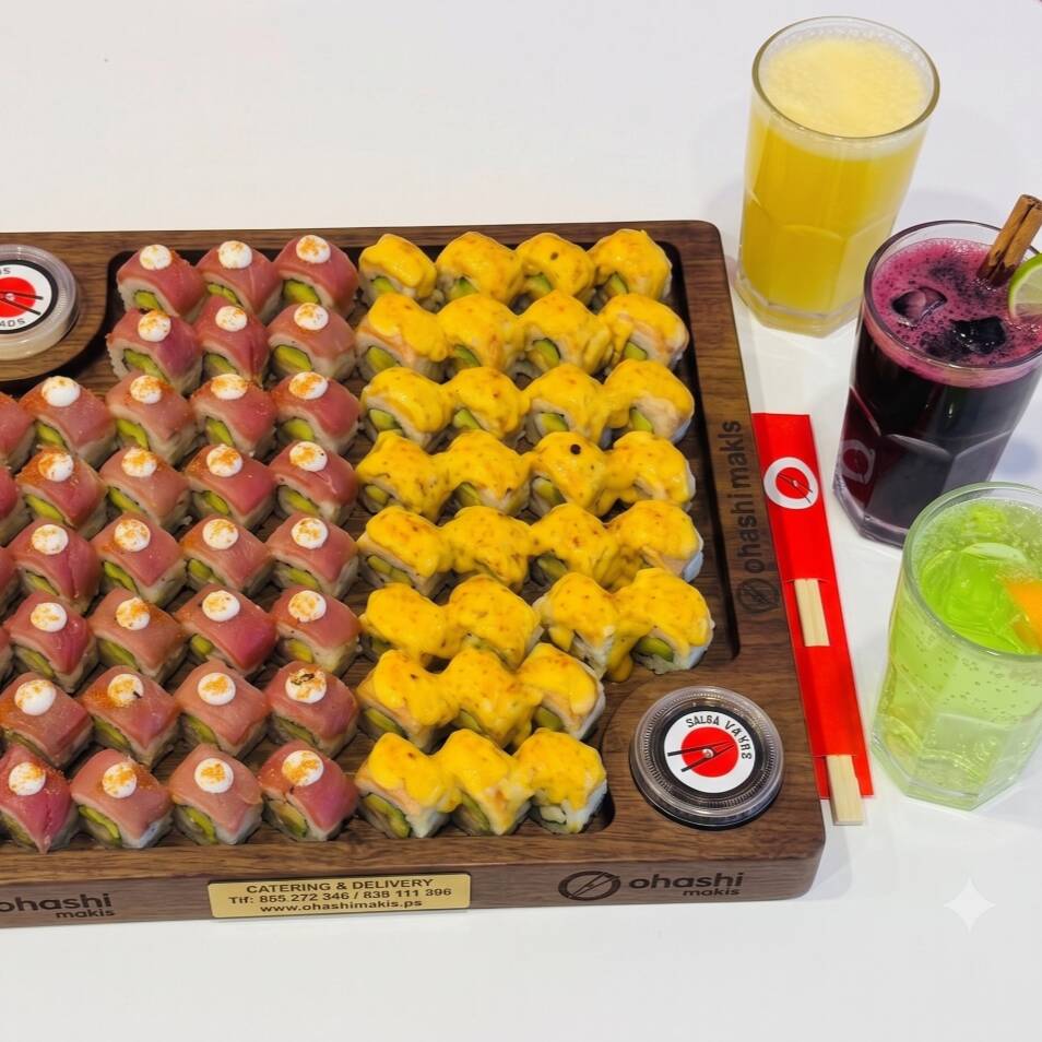 Combo x60 makis + 3 bebidas