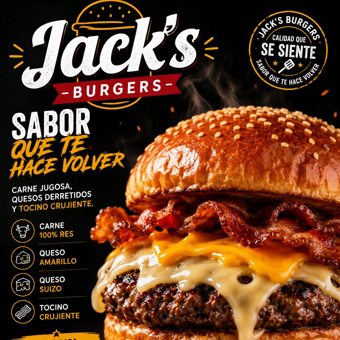 Hamburguesa Dos Quesos