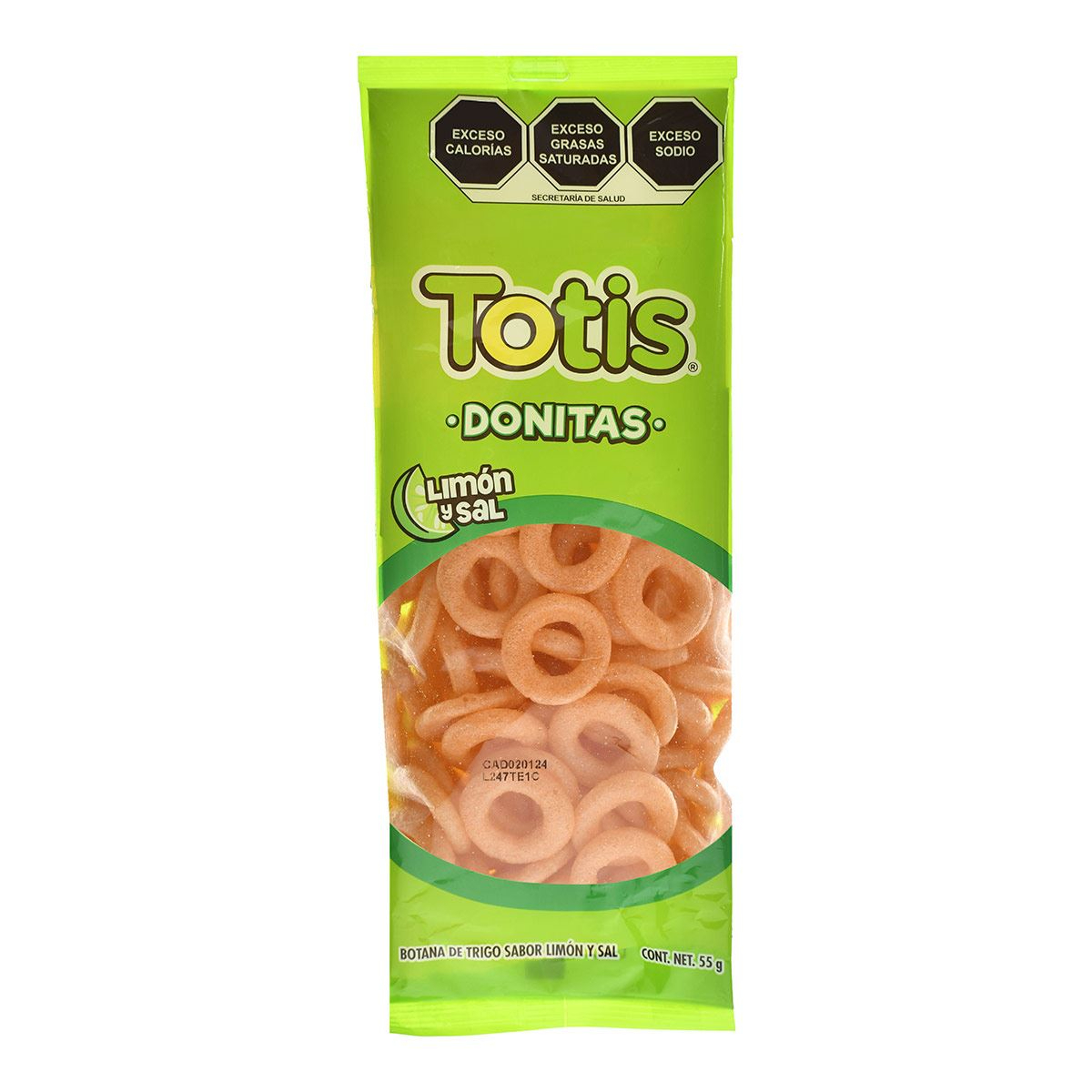 Botana Totis Sal y Limón Tubo 55gr
