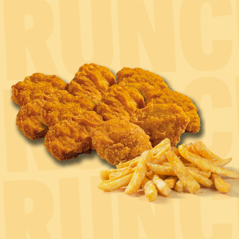 10 Nuggets + Papas Chicas
