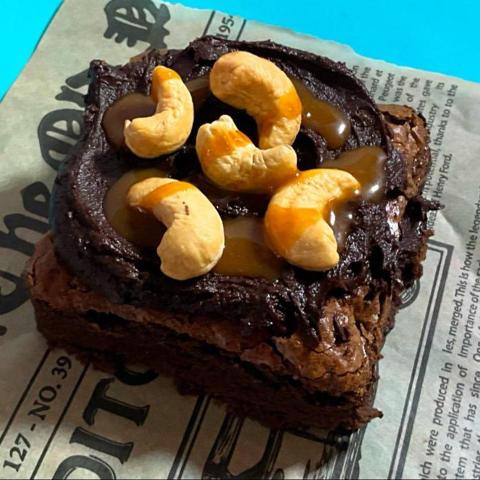 Brownie Nuez y Caramelo