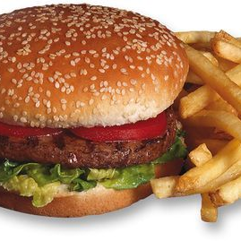 Hamburguesa Con Papas