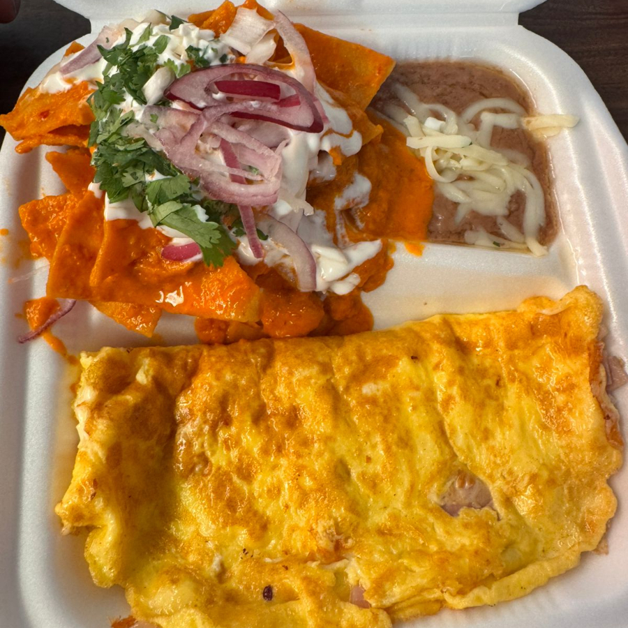 Omelette Queso con Jamón