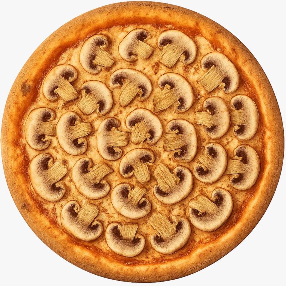 Pizza de Champiñones – ¡Tú eliges el tamaño!