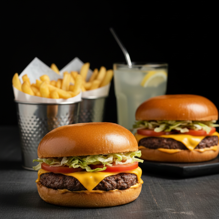 Burger House X2 + 2 Papás + 2 Bebidas❤️🔥🍔