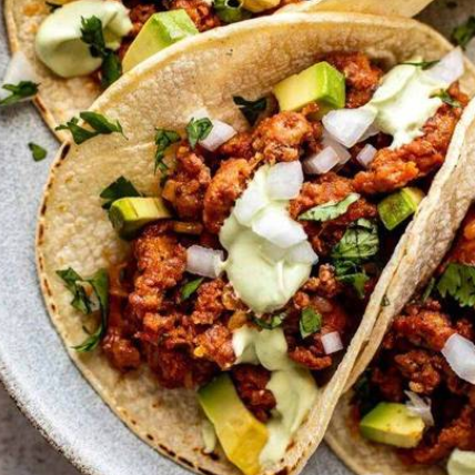 Tacos de Longaniza en Tortilla Taquera (3 Pzs)