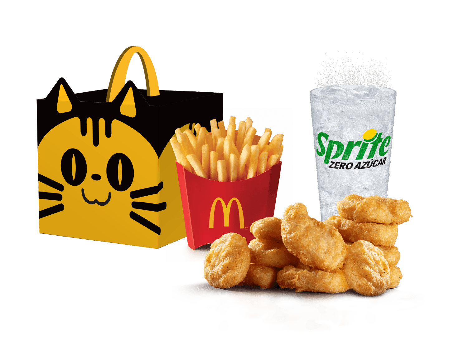 McCombo® 10 Chicken McNuggets®y una (1) Kitty Box