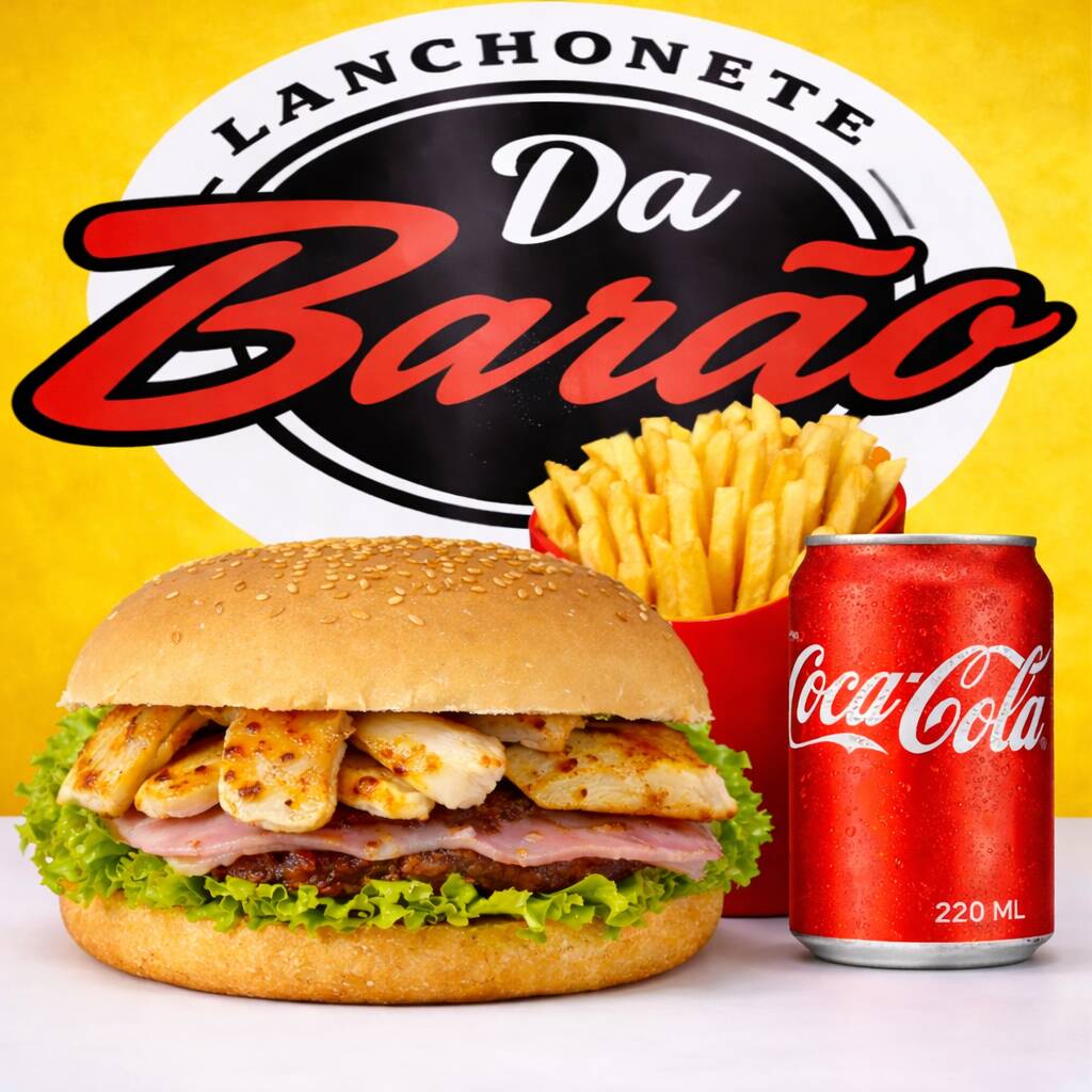 Experimente o melhor X frango da cidade, acompanhando uma porção de fritas 150 gm , para completar seu lanche, peça e aproveite.