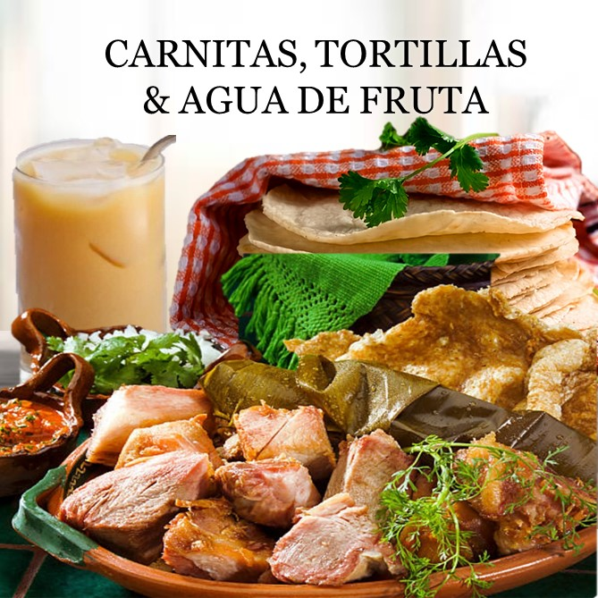 Combo Kilo de Carnitas + Tortillas + Agua de Fruta