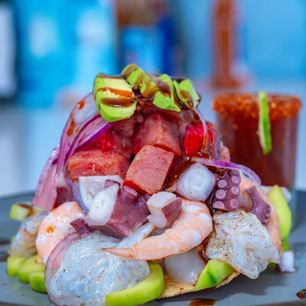 Tostada de Ceviche de Pescado