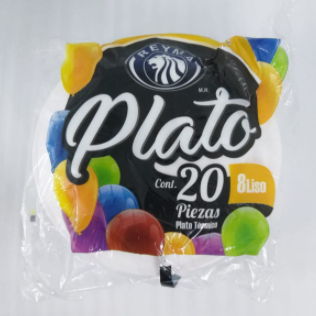 Platos Desechables Medianos c/20