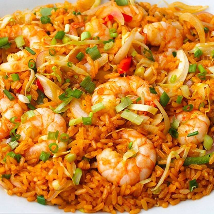 Arroz Frito con Camarones