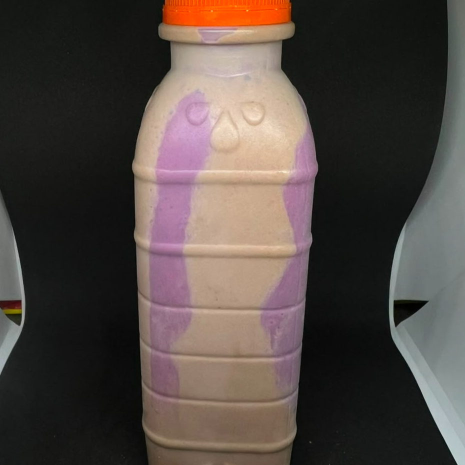 Deliciosa vitamina de açaí com creme de Ovomaltine artesanal