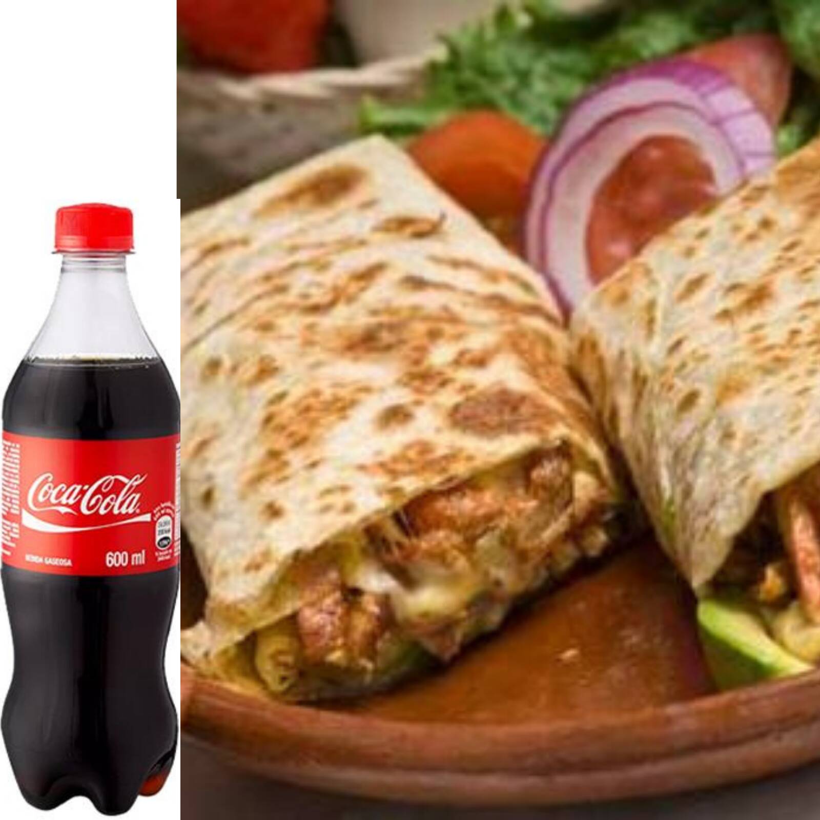 Combo Burrito de Bistec + 1 coca cola