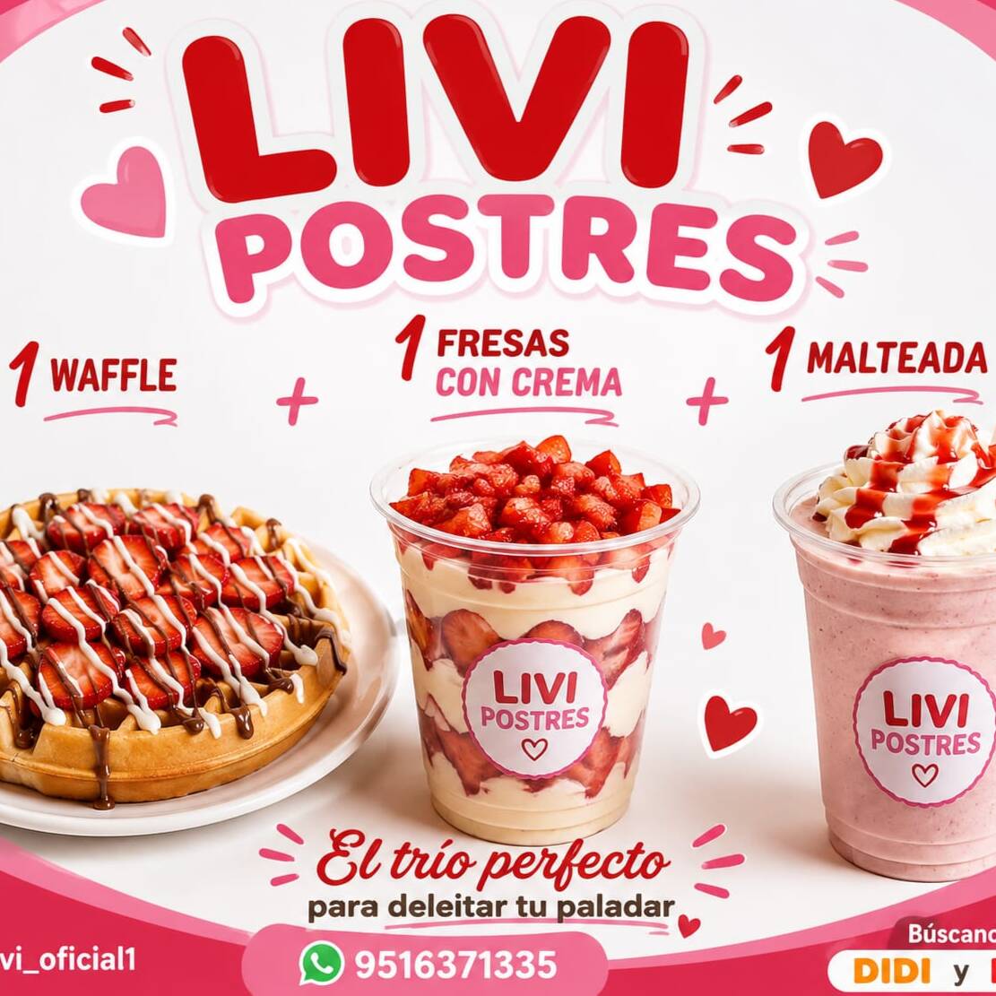 COMBO 3 4 WAFFLES + 2 MALTEADAS