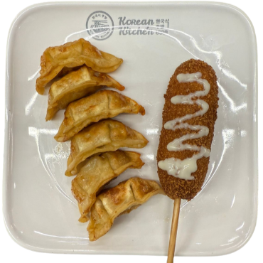 Dumpling Frito + Corn Dog