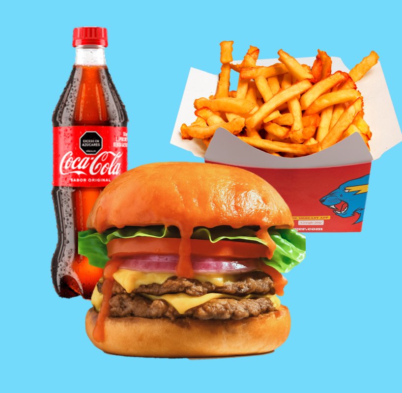 Habanero Beast Burger Combo (Picante)