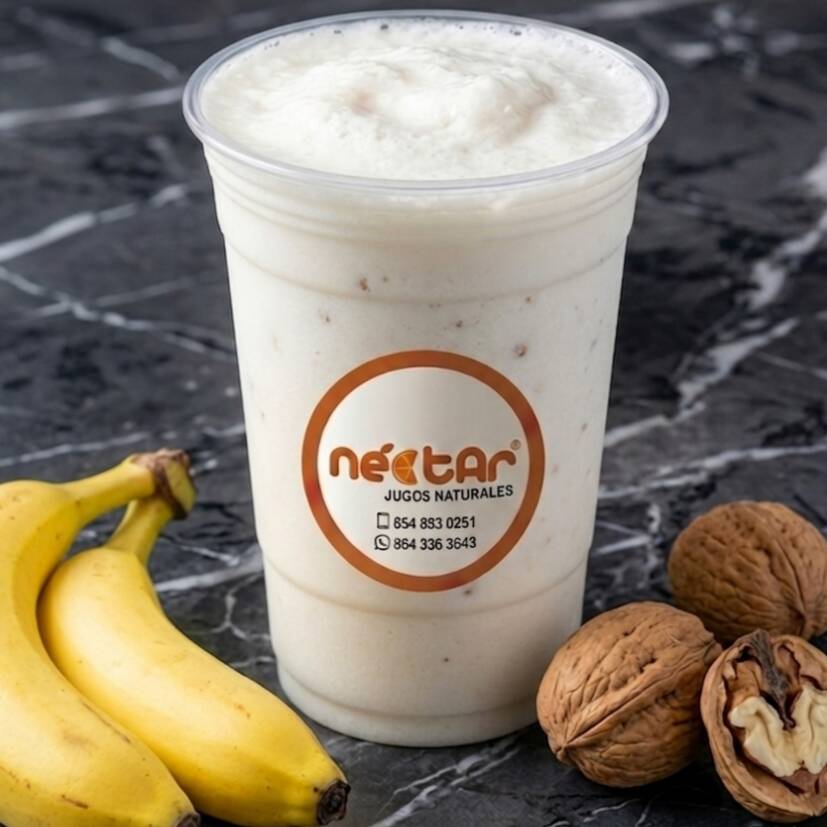 Licuado de Plátano con Nuez