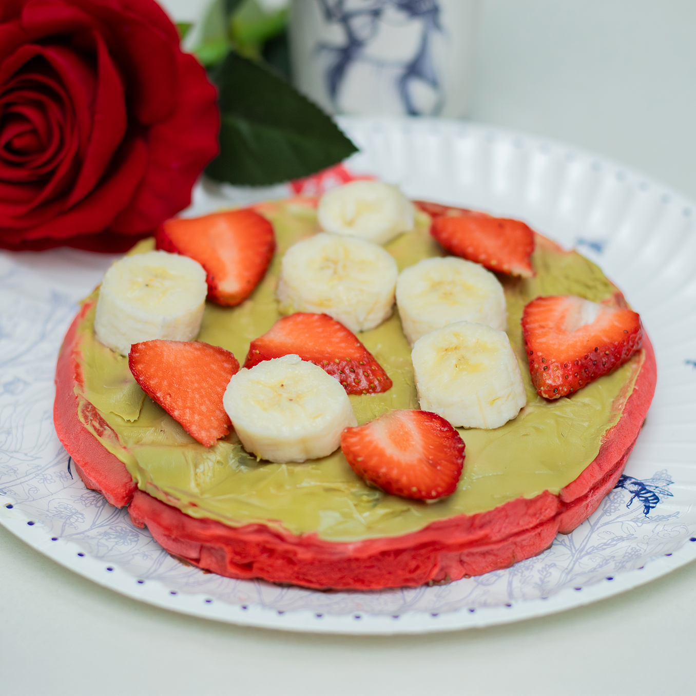 Waffle Con Crema De Pistacho