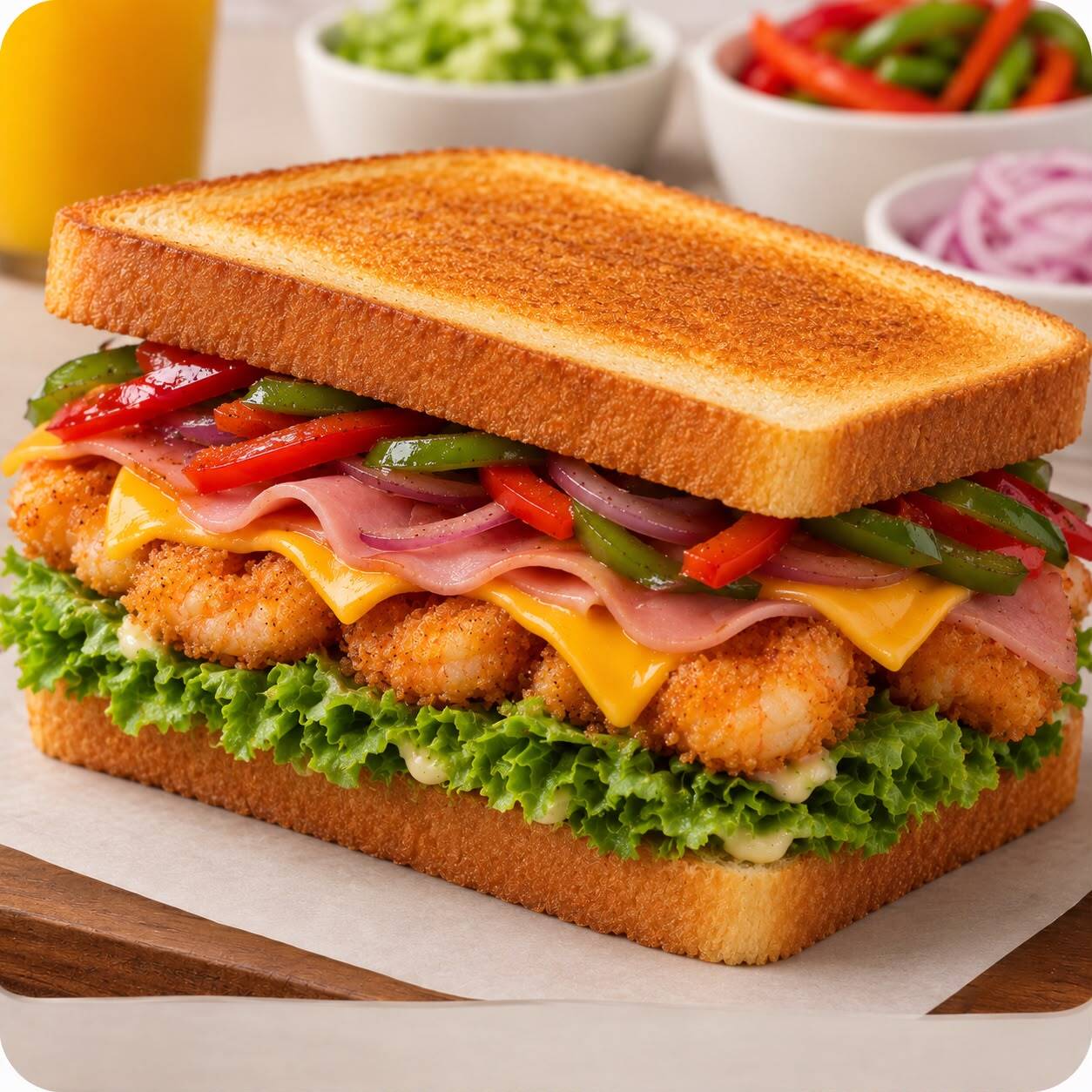 TOAST CAMARON EMPANIZADO
