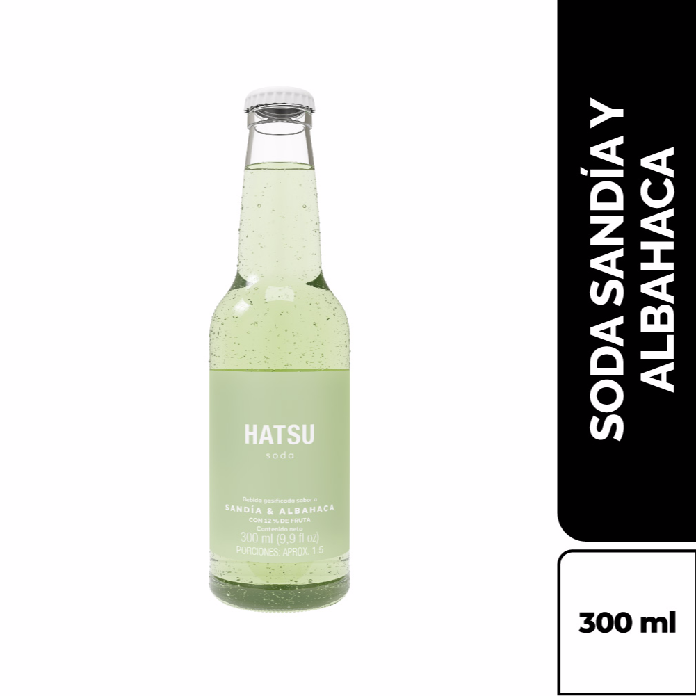 Hatsu Soda de Sandía 300 ml